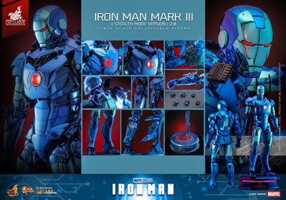Hot Toys MMS814D71 [Iron Man Mark III] (Stealth Mode Version 2.0) (Hot Toys Exclusive)
