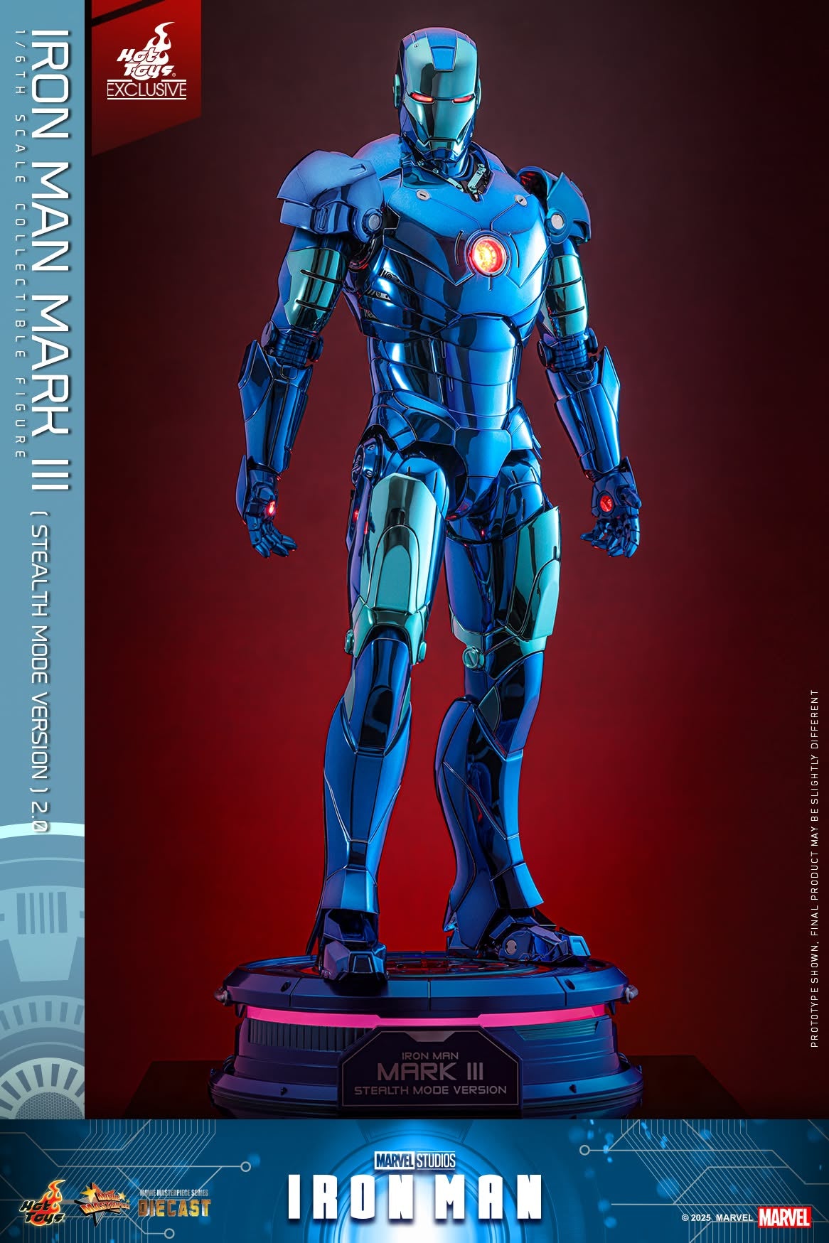 Hot Toys MMS814D71 [Iron Man Mark III] (Stealth Mode Version 2.0) (Hot Toys Exclusive)