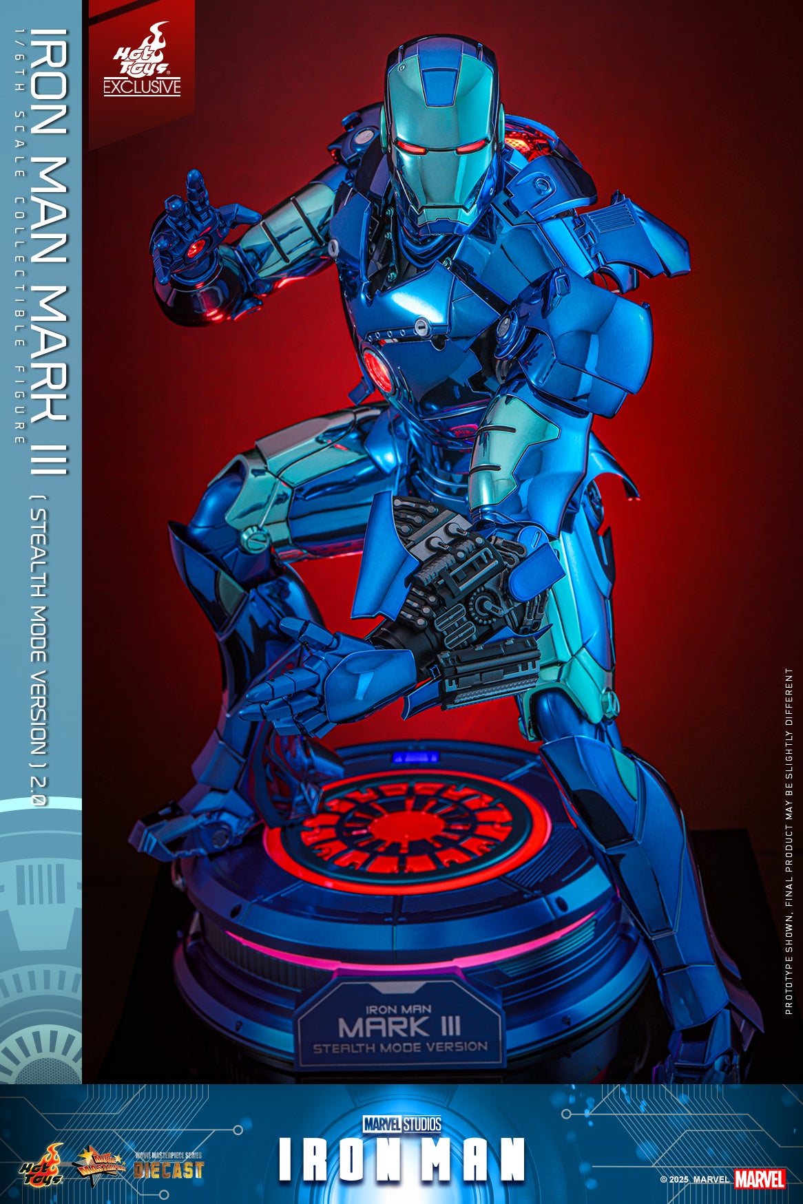 Hot Toys MMS814D71 [Iron Man Mark III] (Stealth Mode Version 2.0) (Hot Toys Exclusive)