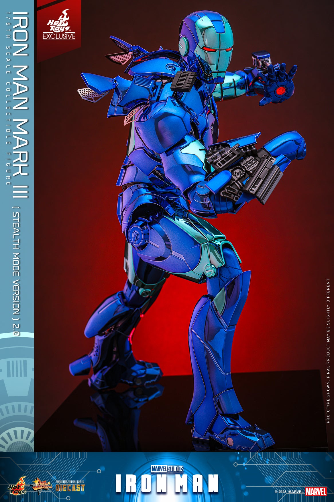 Hot Toys MMS814D71 [Iron Man Mark III] (Stealth Mode Version 2.0) (Hot Toys Exclusive)