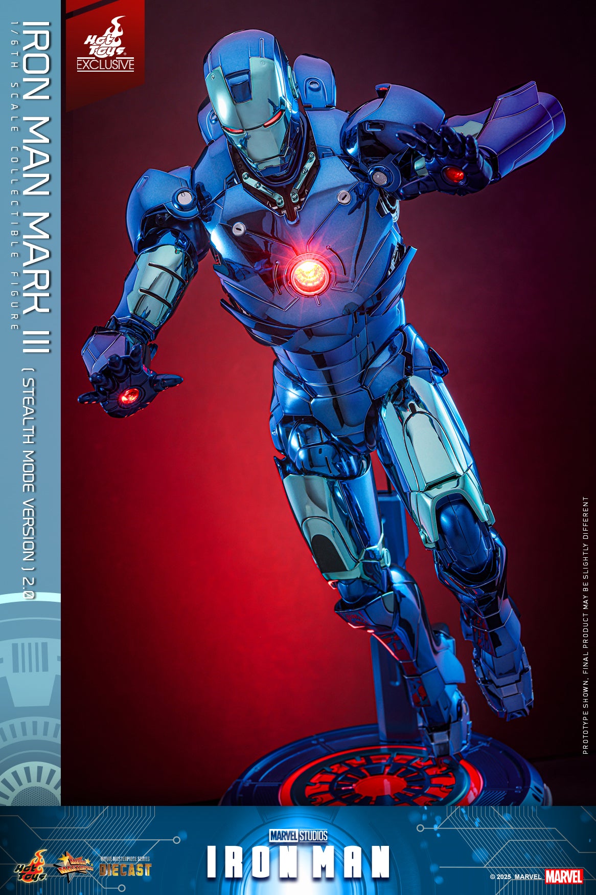 Hot Toys MMS814D71 [Iron Man Mark III] (Stealth Mode Version 2.0) (Hot Toys Exclusive)