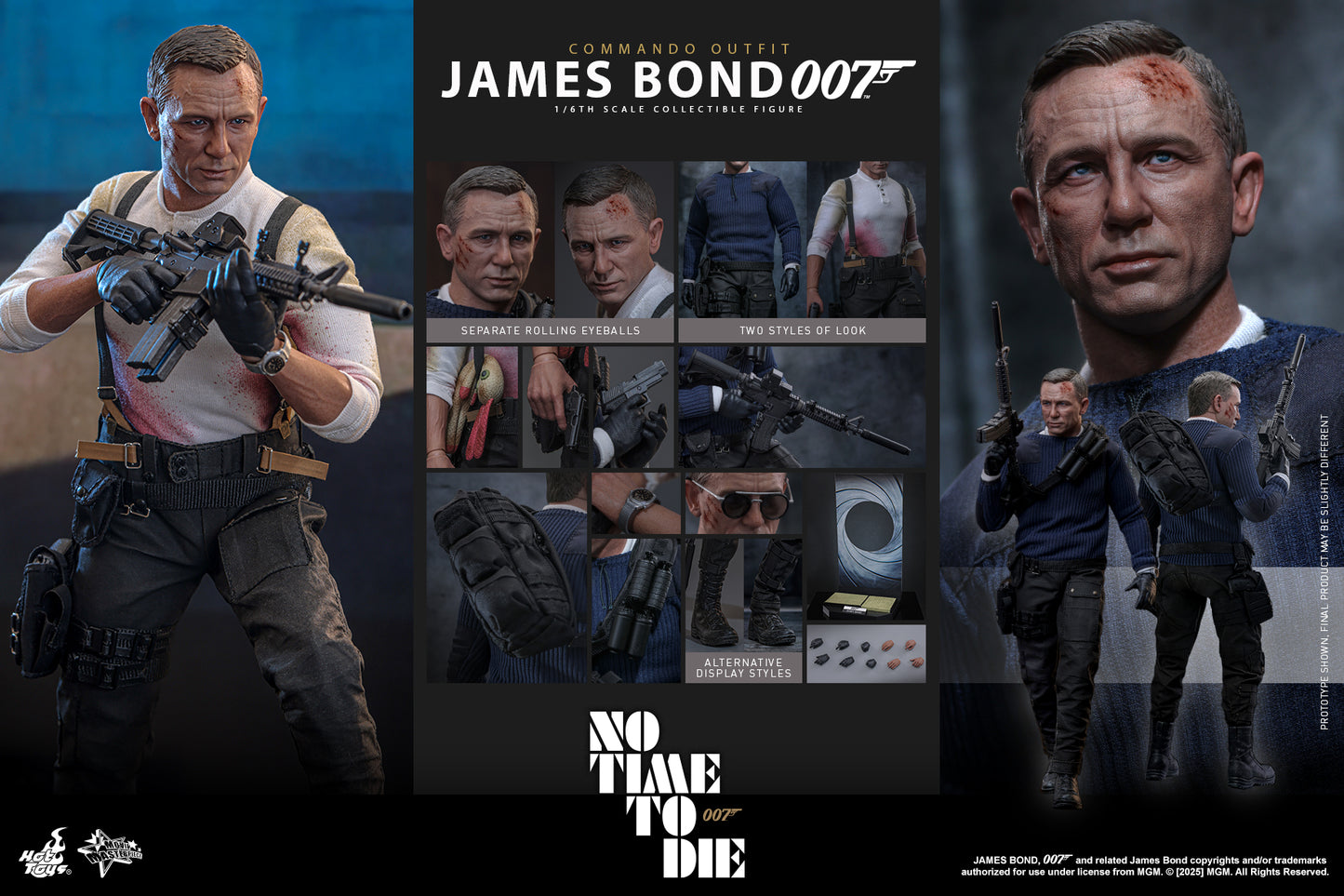 Hot Toys MMS804 No Time To Die [James Bond] (Commando Outfit) 1/6th scale Collectible Figure