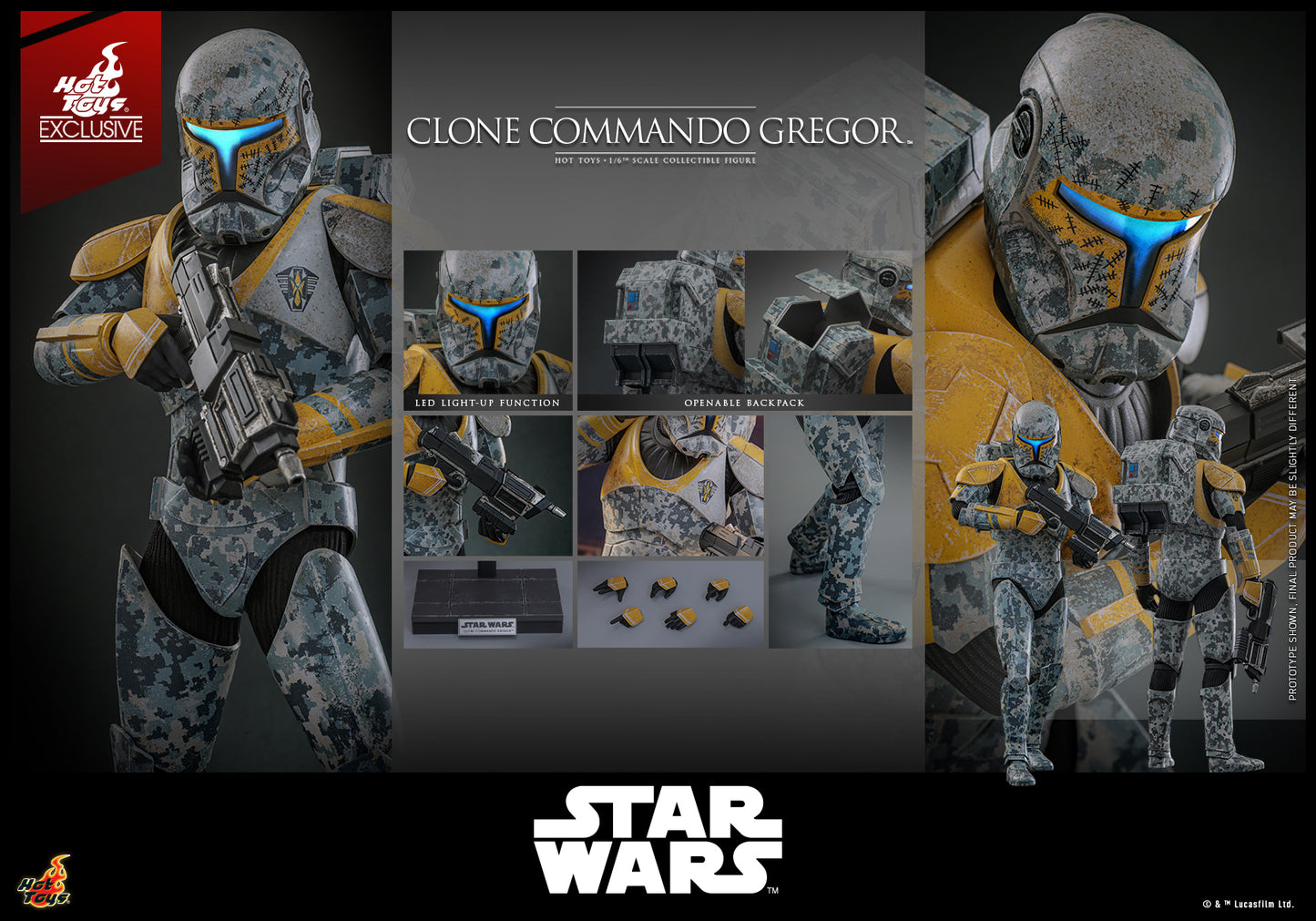 Hot Toys TMS155 Star Wars: The Clone Wars™ [Clone Commando Gregor™] (Hot Toys Exclusive)