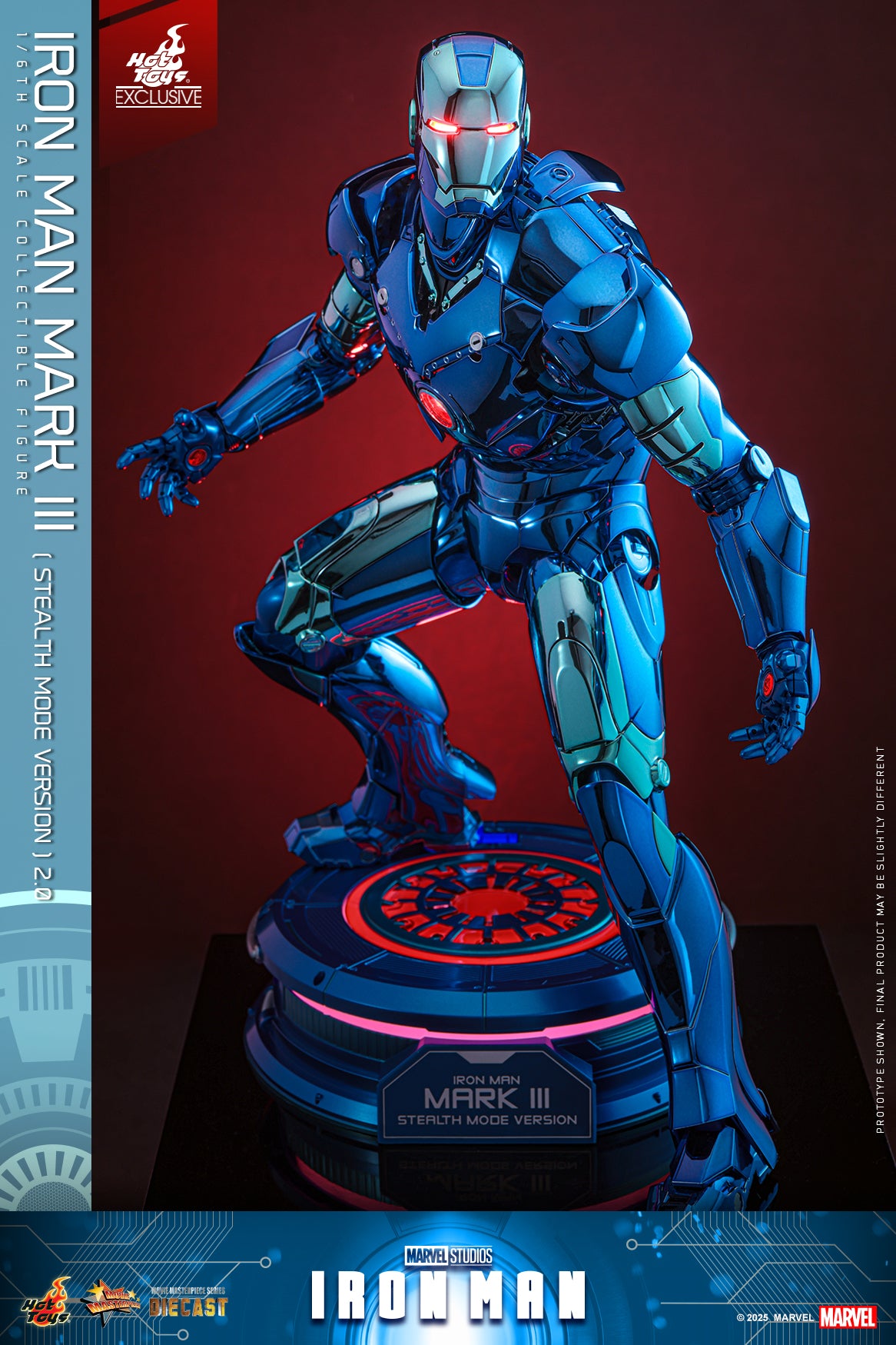 Hot Toys MMS814D71 [Iron Man Mark III] (Stealth Mode Version 2.0) (Hot Toys Exclusive)