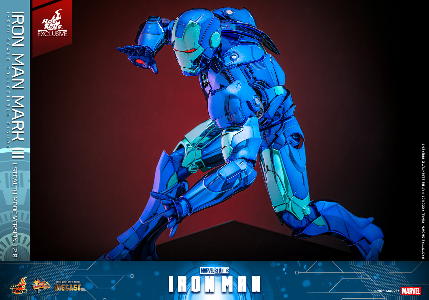 Hot Toys MMS814D71 [Iron Man Mark III] (Stealth Mode Version 2.0) (Hot Toys Exclusive)
