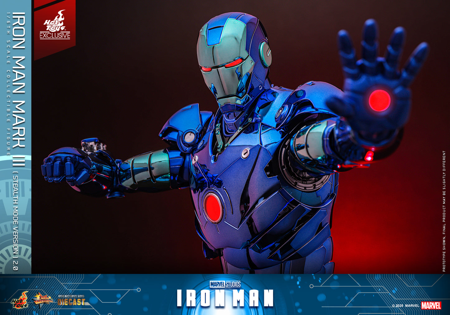 Hot Toys MMS814D71 [Iron Man Mark III] (Stealth Mode Version 2.0) (Hot Toys Exclusive)