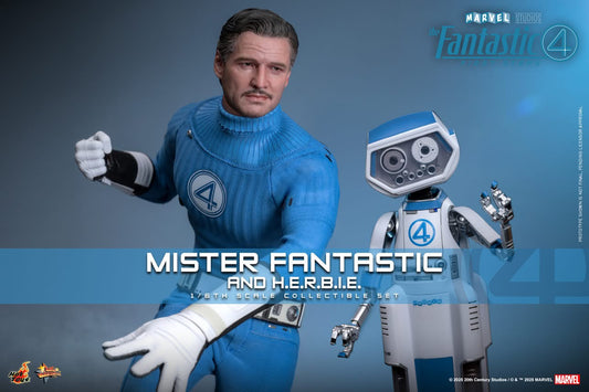 (Preorder) Hot Toys MMS822B The Fantastic Four: First Steps [Mister Fantastic and H.E.R.B.I.E.] (Special Edition) 1/6th Scale Collectible Figure