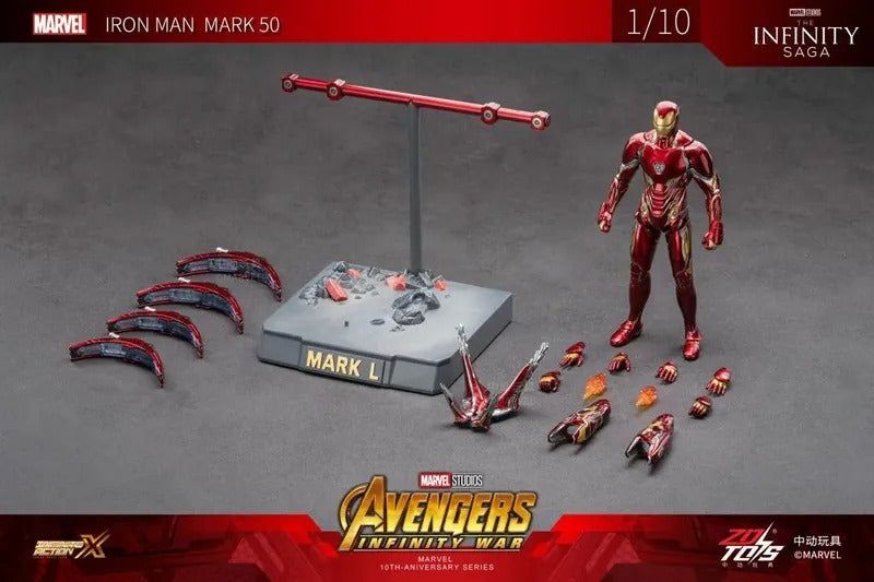 ZD Toys 1909-50 [Iron Man - Mark 85 Movie Scene Set] 1:10 Scale Collectible Figure