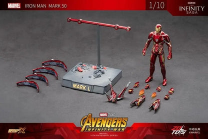 ZD Toys 1909-50 [Iron Man - Mark 85 Movie Scene Set] 1:10 Scale Collectible Figure