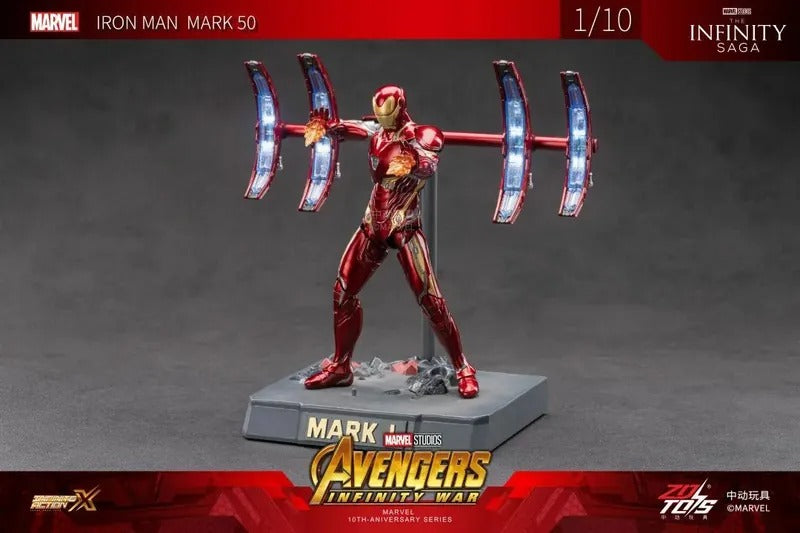 ZD Toys 1909-50 [Iron Man - Mark 85 Movie Scene Set] 1:10 Scale Collectible Figure