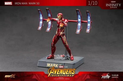 ZD Toys 1909-50 [Iron Man - Mark 85 Movie Scene Set] 1:10 Scale Collectible Figure