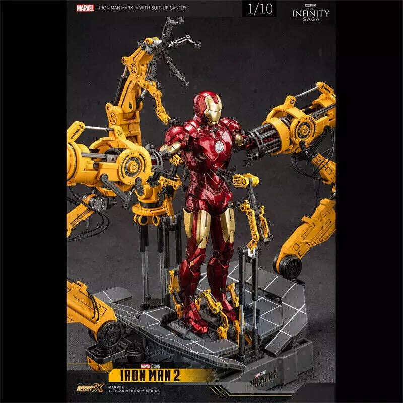 ZD Toys 1918 [Iron Man Mark 4 & Suit-up Gantry]  1:10 Scale Collectible Figure