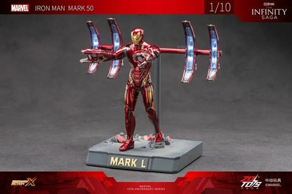 ZD Toys 1909-50 [Iron Man - Mark 85 Movie Scene Set] 1:10 Scale Collectible Figure