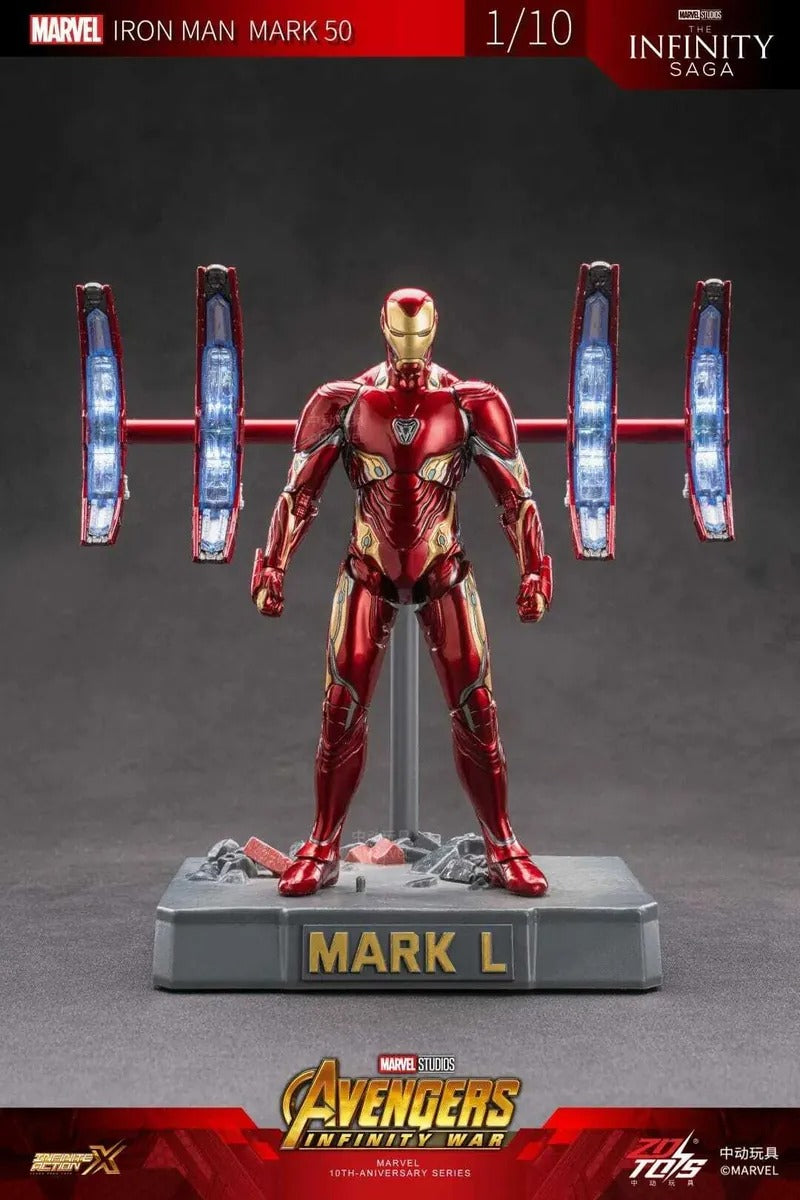 ZD Toys 1909-50 [Iron Man - Mark 85 Movie Scene Set] 1:10 Scale Collectible Figure