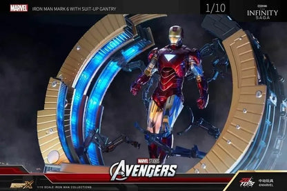 ZD Toys 1928 [Iron Man Mark 6 With Suit-up Gantry] 1:10 Scale Collectible Figure