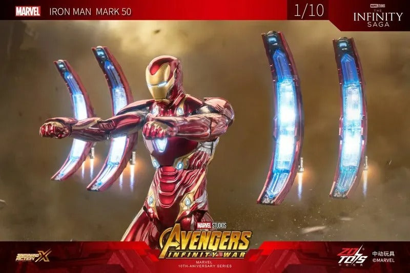 ZD Toys 1909-50 [Iron Man - Mark 85 Movie Scene Set] 1:10 Scale Collectible Figure
