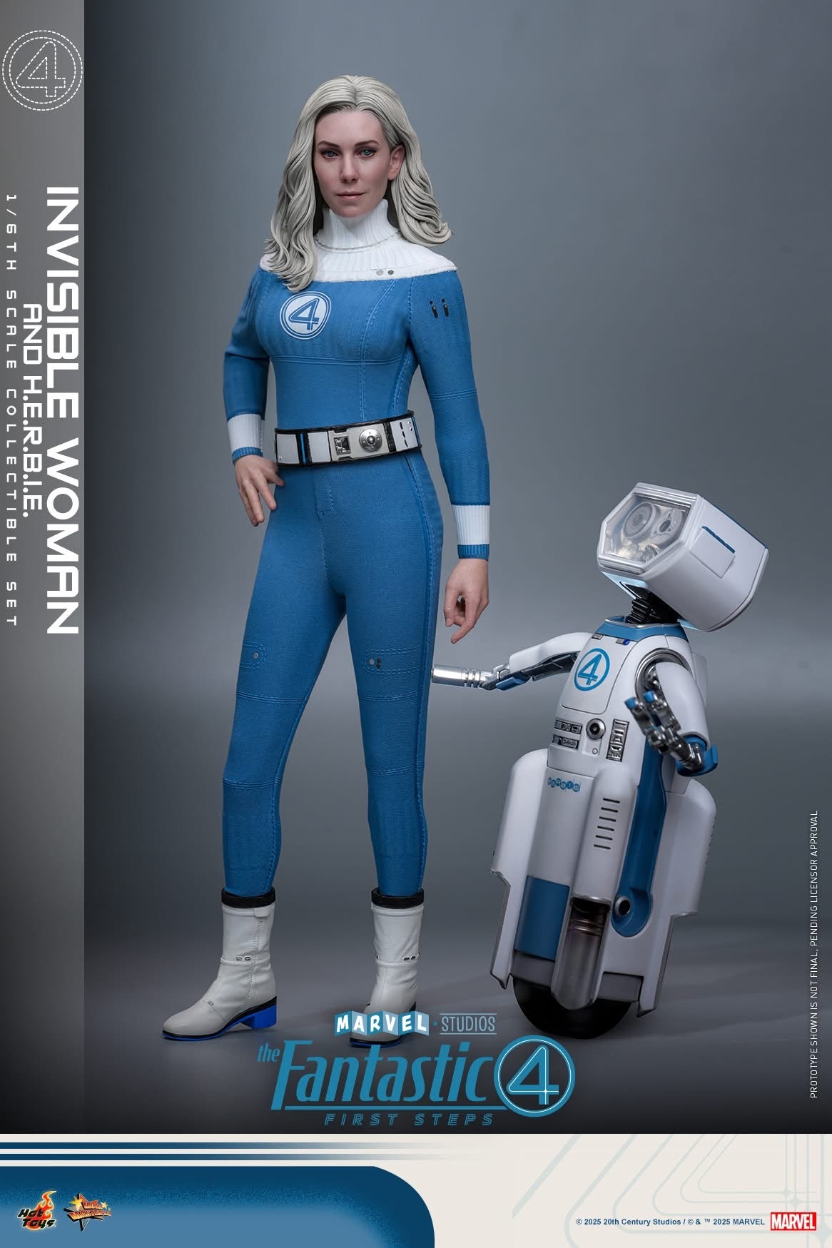 (Preorder) Hot Toys MMS824B The Fantastic Four: First Steps [Invisible Woman and H.E.R.B.I.E.] (Special Edition) 1/6th Scale Collectible Figure