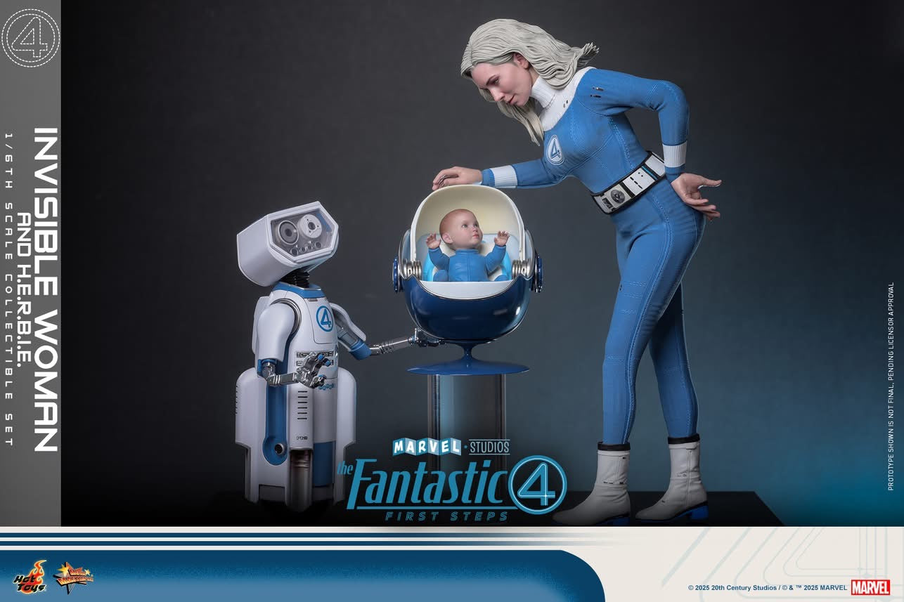 (Preorder) Hot Toys MMS824B The Fantastic Four: First Steps [Invisible Woman and H.E.R.B.I.E.] (Special Edition) 1/6th Scale Collectible Figure