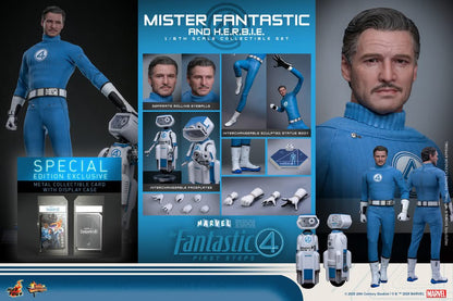 (Preorder) Hot Toys MMS822B The Fantastic Four: First Steps [Mister Fantastic and H.E.R.B.I.E.] (Special Edition) 1/6th Scale Collectible Figure