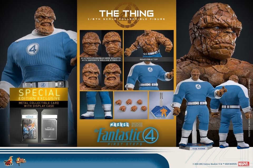 (Preorder) Hot Toys MMS813B The Fantastic Four: First Steps [The Thing] (Special Edition) 1/6th Scale Collectible Figure