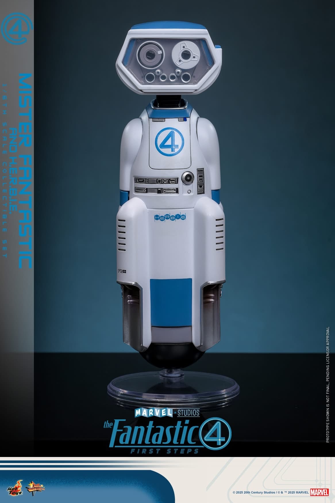 (Preorder) Hot Toys MMS822B The Fantastic Four: First Steps [Mister Fantastic and H.E.R.B.I.E.] (Special Edition) 1/6th Scale Collectible Figure