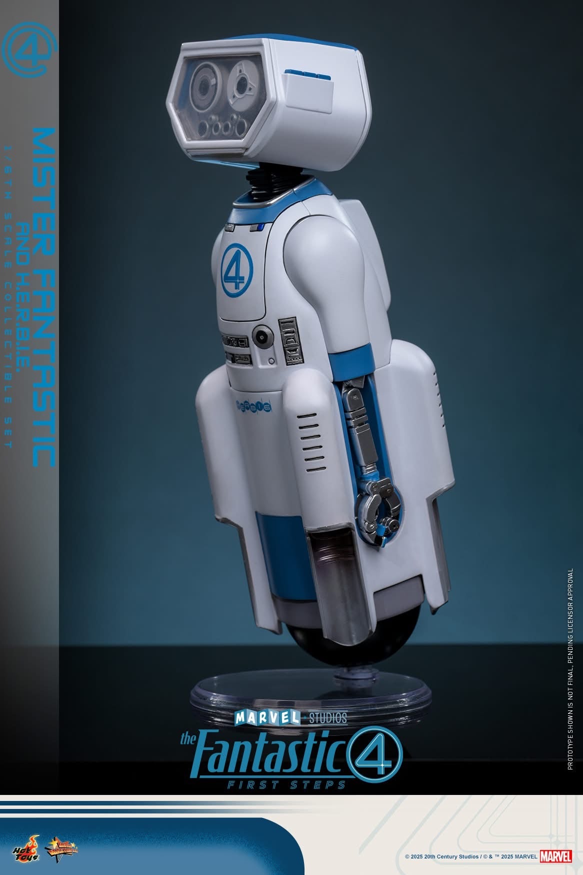 (Preorder) Hot Toys MMS822B The Fantastic Four: First Steps [Mister Fantastic and H.E.R.B.I.E.] (Special Edition) 1/6th Scale Collectible Figure