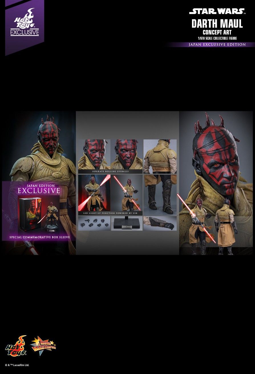 Hot Toys - MMS778B - Star Wars: Episode I The Phantom Menace - Darth Maul (Concept Art) [Japan Edition] - 1/6 Scale Collectible Figure