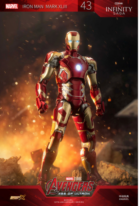 ZD Toys [Iron Man Mark 43] (LED Version) 1:10 Scale Collectible Figure