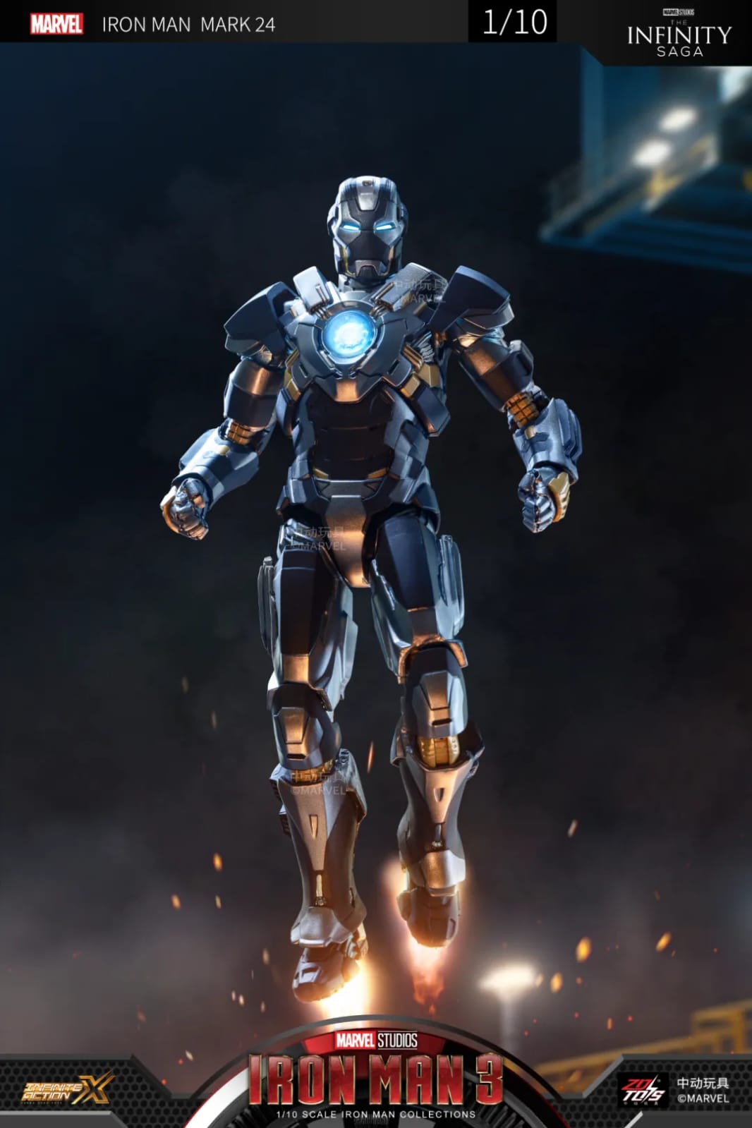 ZD Toys [Iron Man 3 - Mark 24] 1:10 Scale Collectible Figure