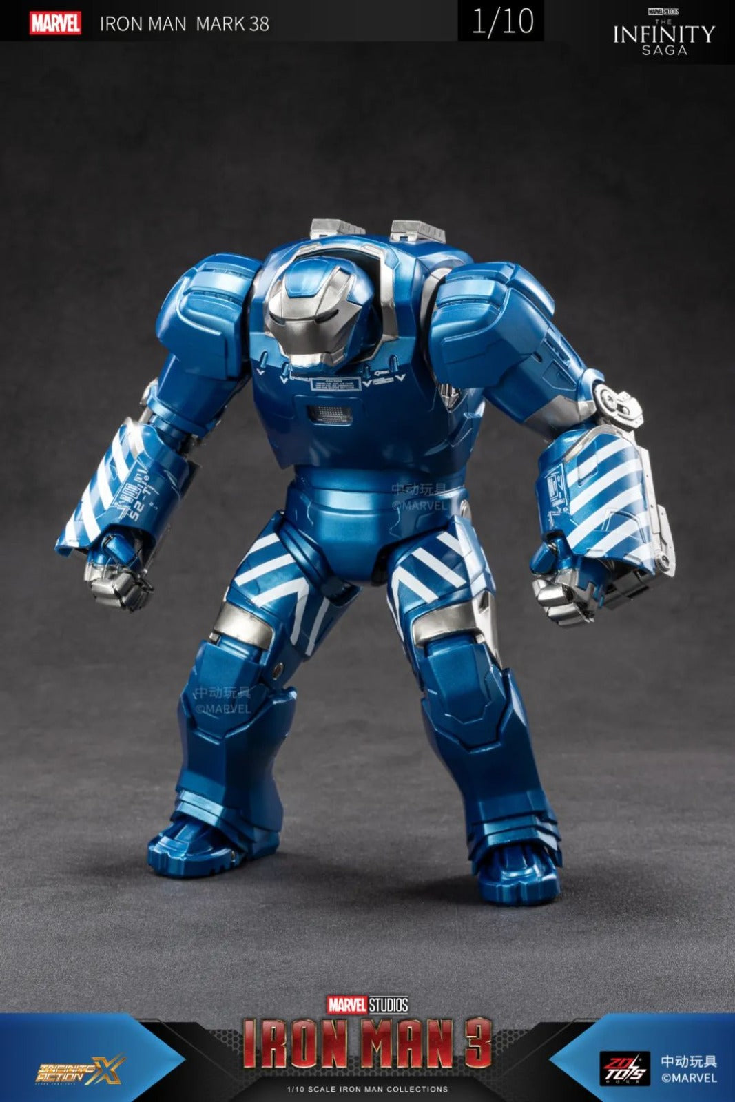 ZD Toys 1906-38 [Iron Man - Mark 38] 1:10 Scale Collectible Figure