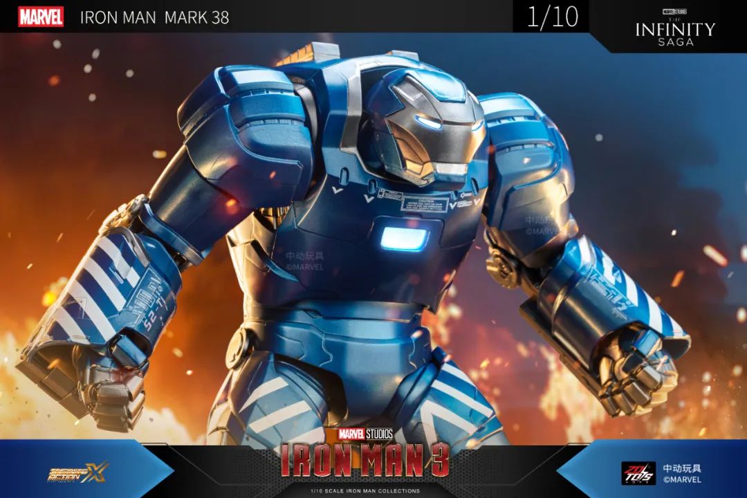 ZD Toys 1906-38 [Iron Man - Mark 38] 1:10 Scale Collectible Figure