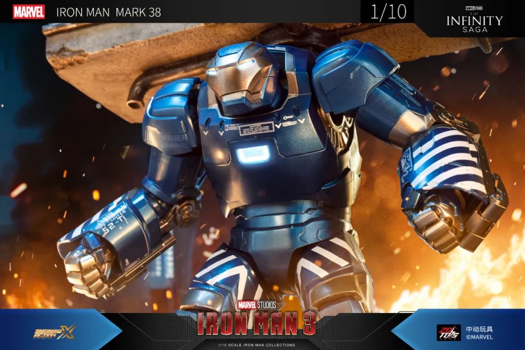 ZD Toys 1906-38 [Iron Man - Mark 38] 1:10 Scale Collectible Figure