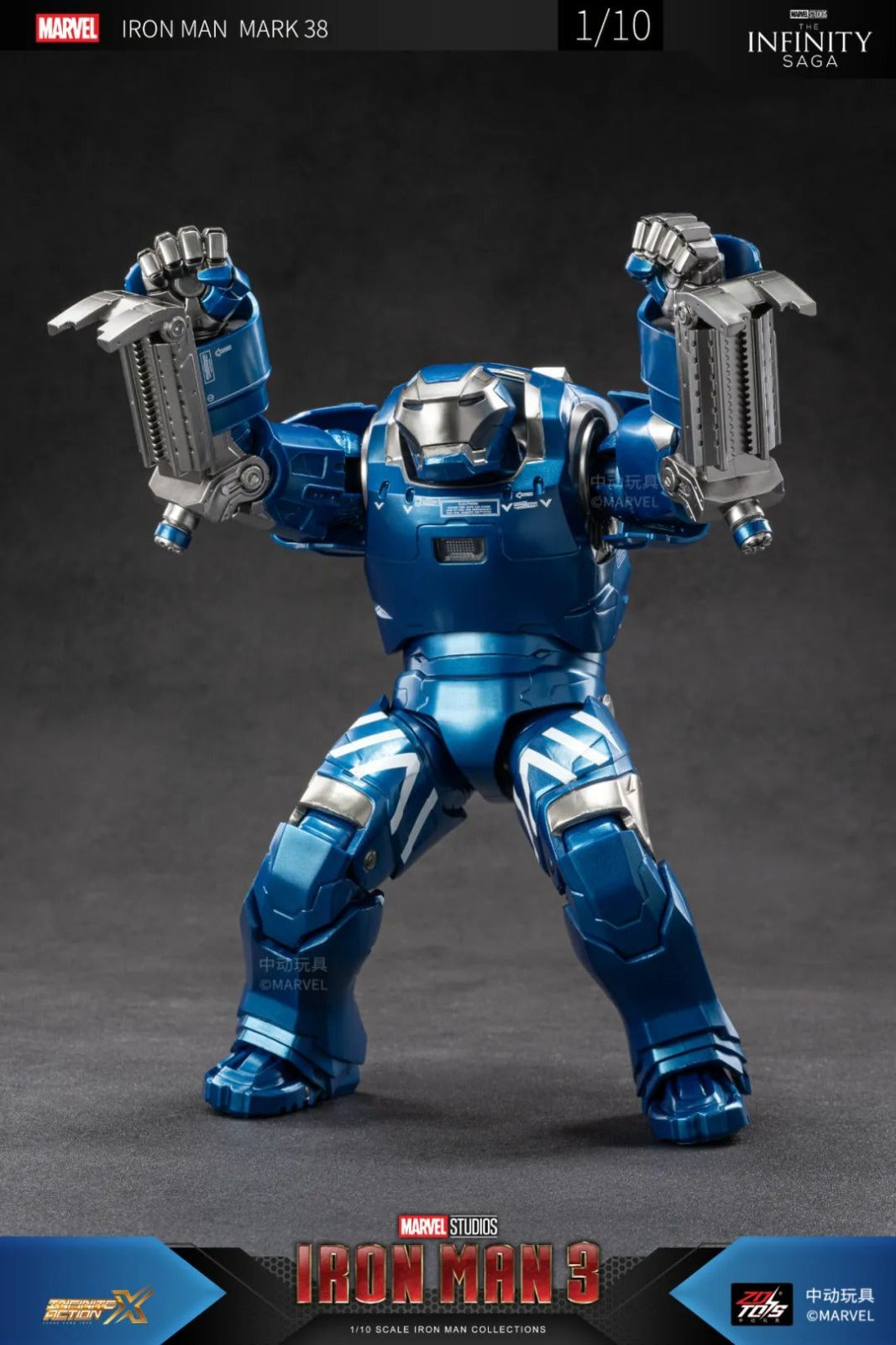 ZD Toys 1906-38 [Iron Man - Mark 38] 1:10 Scale Collectible Figure