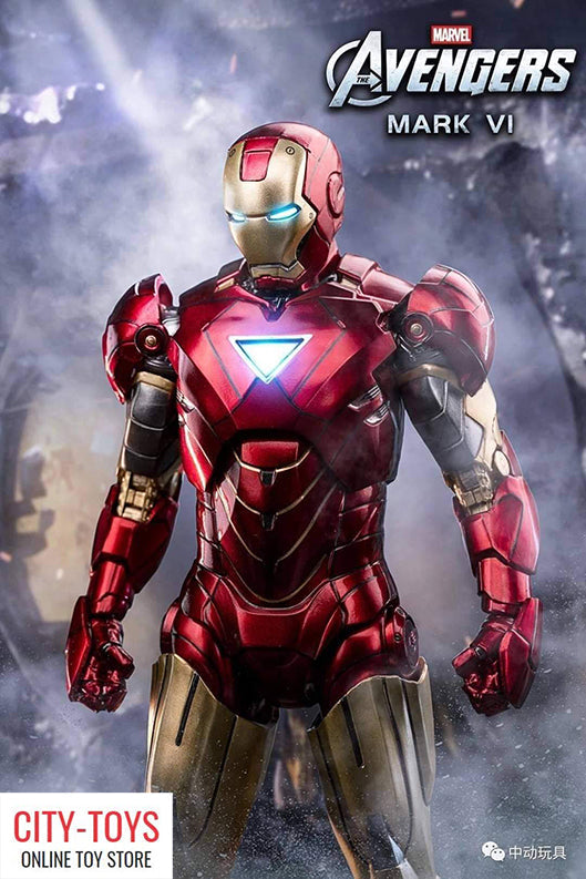 ZD Toys [Iron Man - Mark 6] 1:10 Scale Collectible Figure (LED Version)