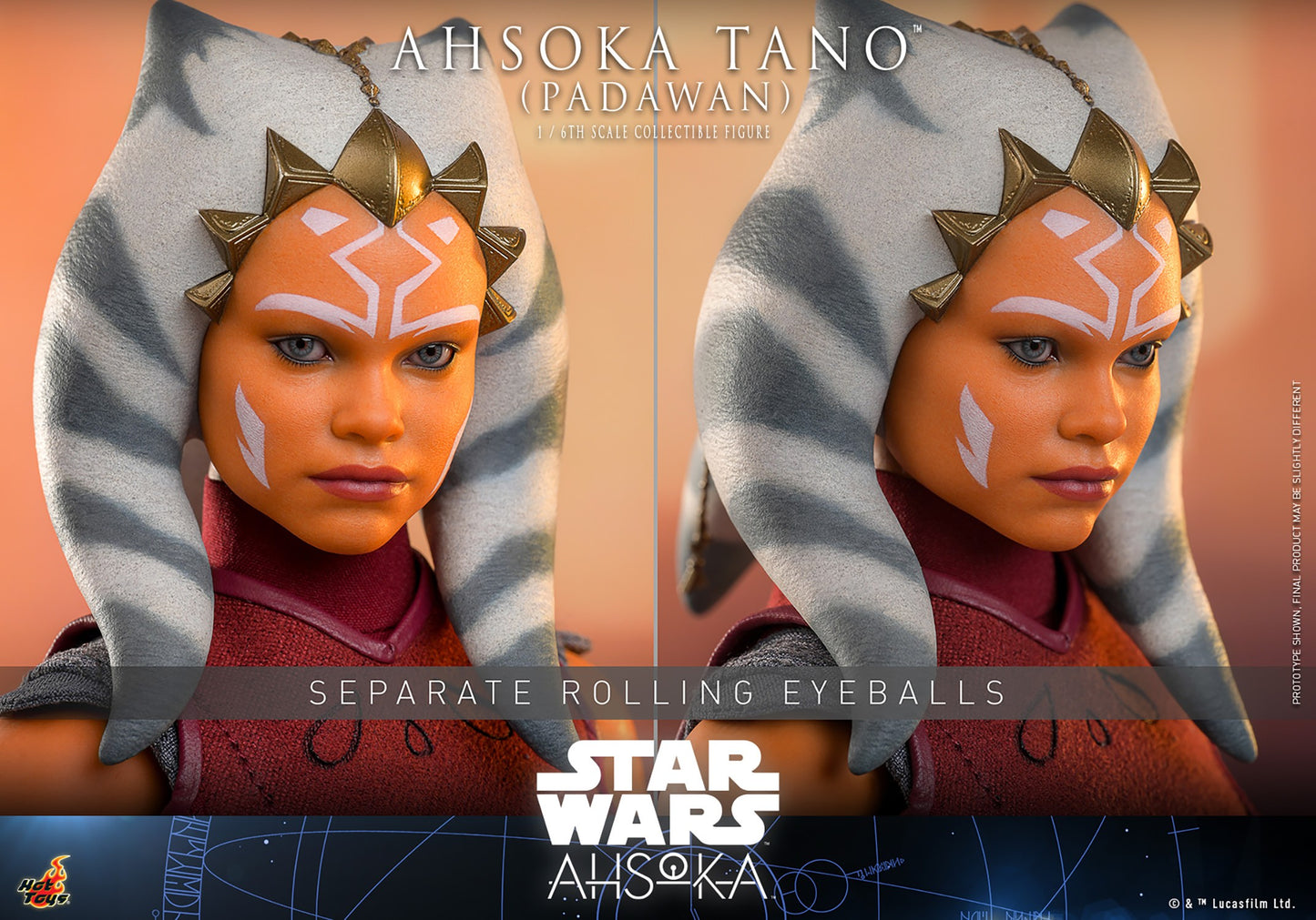 Hot Toys TMS123 Star Wars [Ahsoka Tano Padawan] 1/6 Scale Collectible Figure