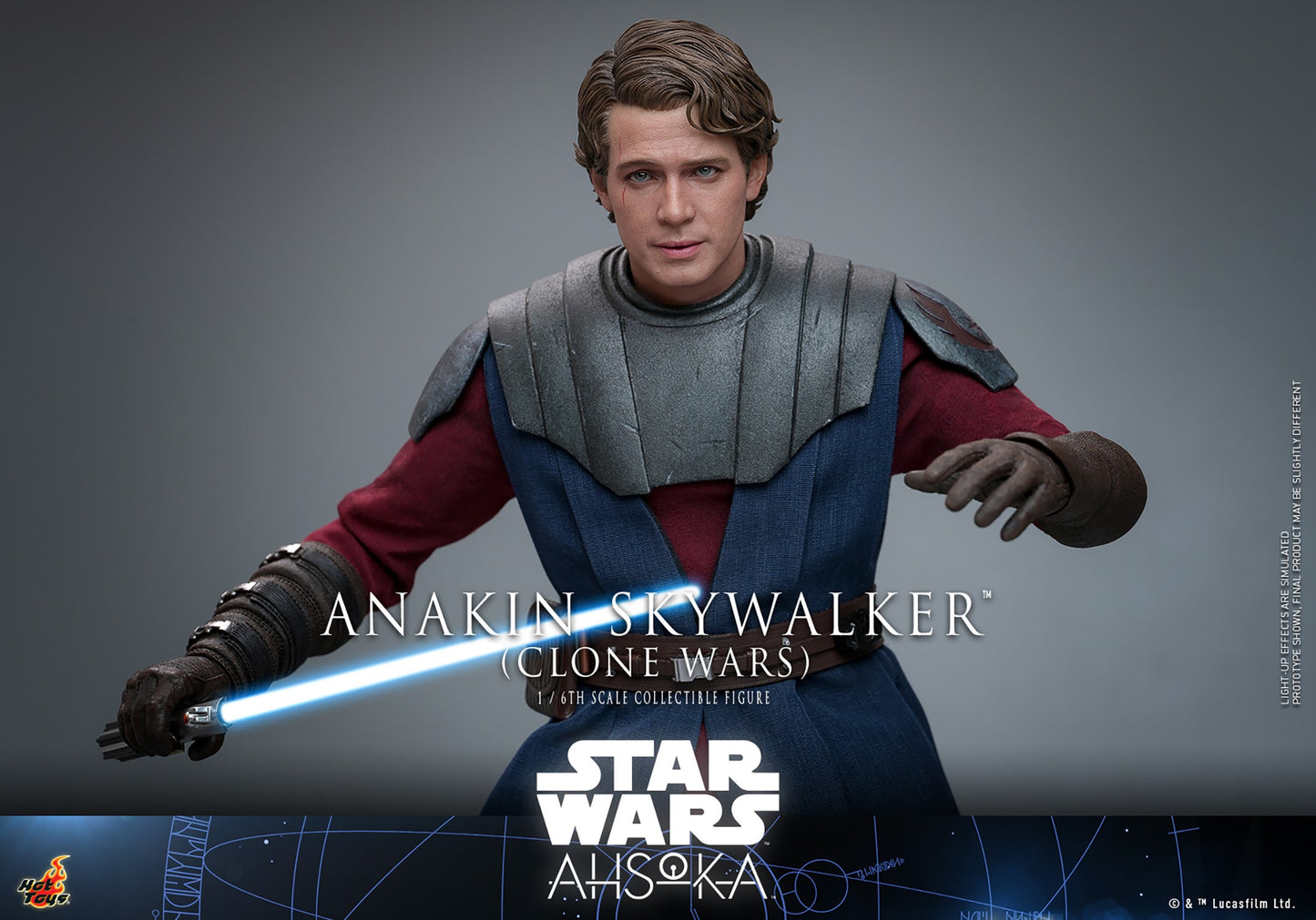 Hot Toys TMS129 Star Wars [Ahsoka Anakin Skywalker Clone Wars] 1/6 Scale Collectible Figure