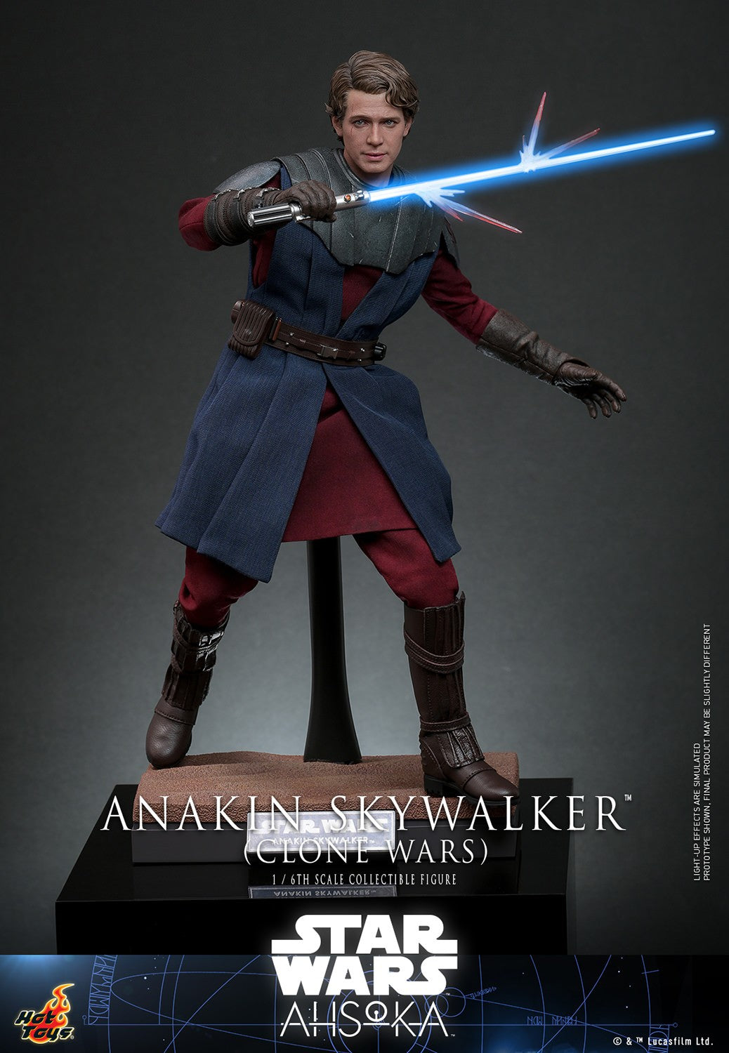 Hot Toys TMS129 Star Wars [Ahsoka Anakin Skywalker Clone Wars] 1/6 Scale Collectible Figure