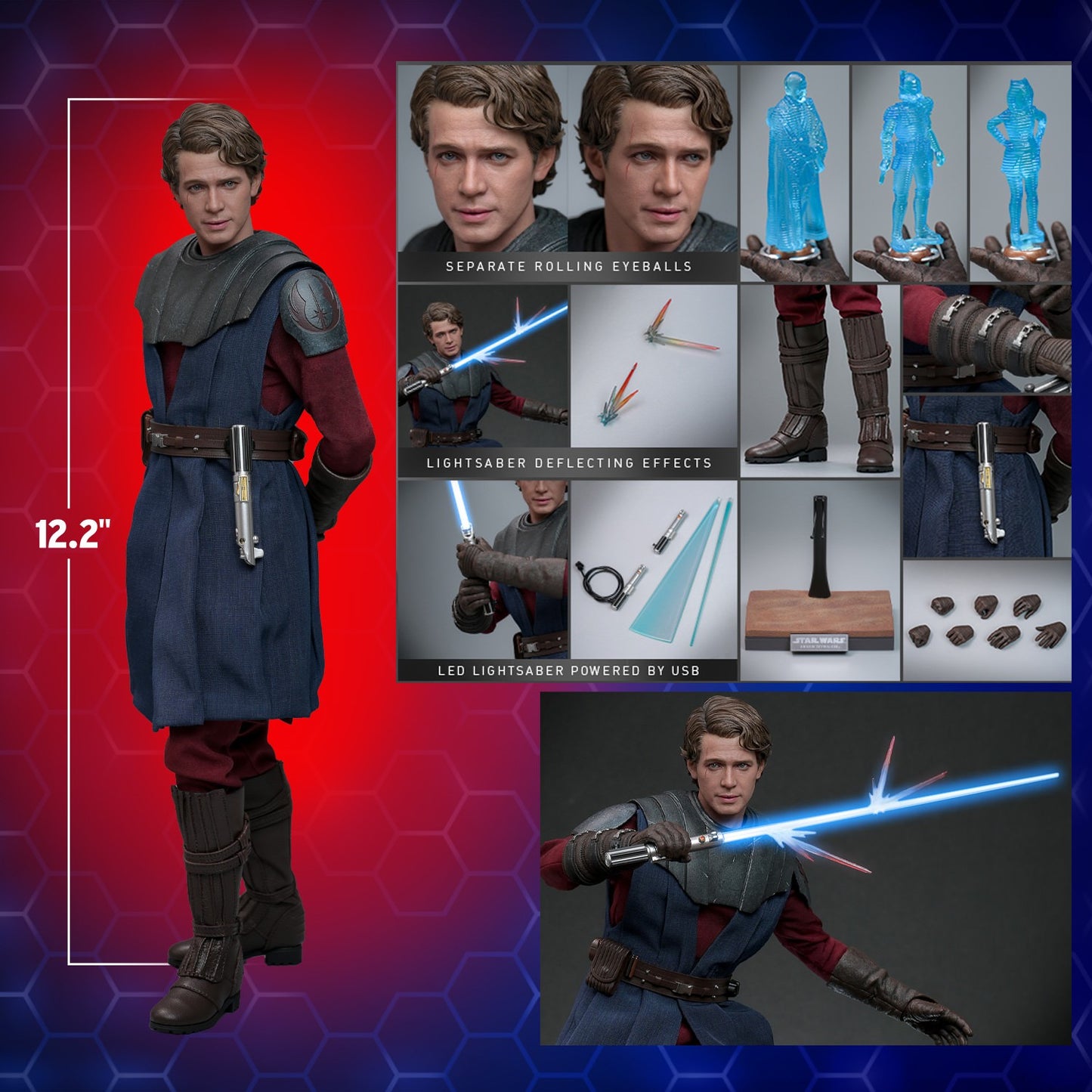 Hot Toys TMS129 Star Wars [Ahsoka Anakin Skywalker Clone Wars] 1/6 Scale Collectible Figure