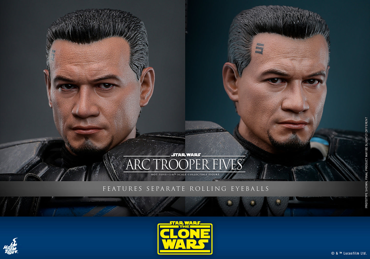 Hot Toys TMS132 Star Wars The Clone Wars [Arc Trooper Fives] 1/6 Scale Collectible Figure
