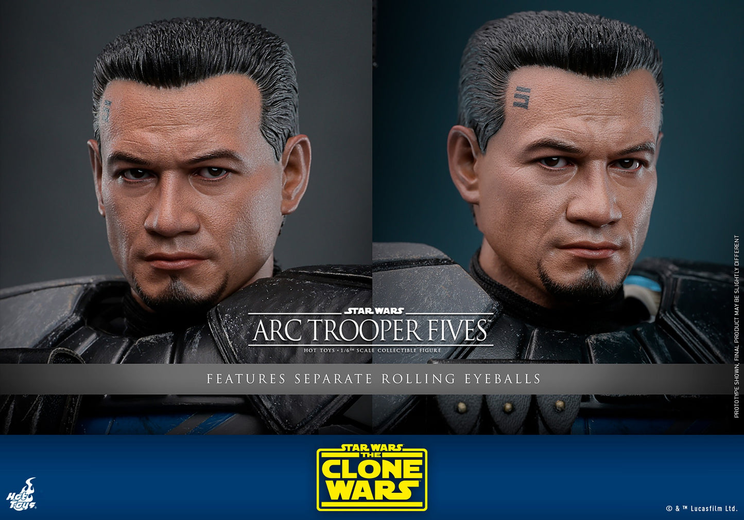 Hot Toys TMS132 Star Wars The Clone Wars [Arc Trooper Fives] 1/6 Scale Collectible Figure