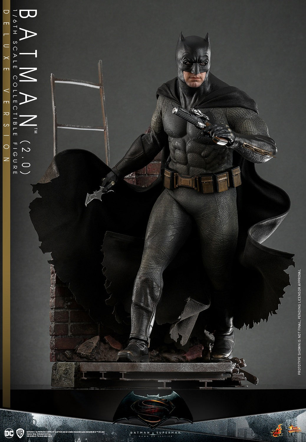 Hot Toys MMS731 Batman v Superman: Dawn of Justice [Batman (2.0)] (Regular Version) 1/6th Scale Collectible Figure