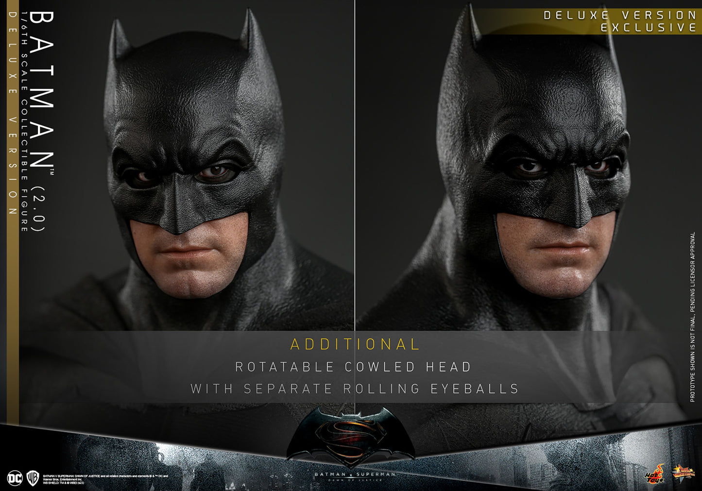 Hot Toys MMS731 Batman v Superman: Dawn of Justice [Batman (2.0)] (Regular Version) 1/6th Scale Collectible Figure