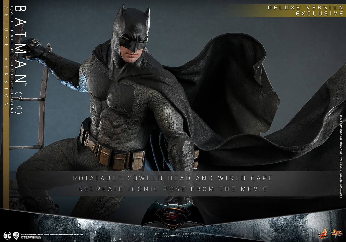 Hot Toys MMS731 Batman v Superman: Dawn of Justice [Batman (2.0)] (Regular Version) 1/6th Scale Collectible Figure
