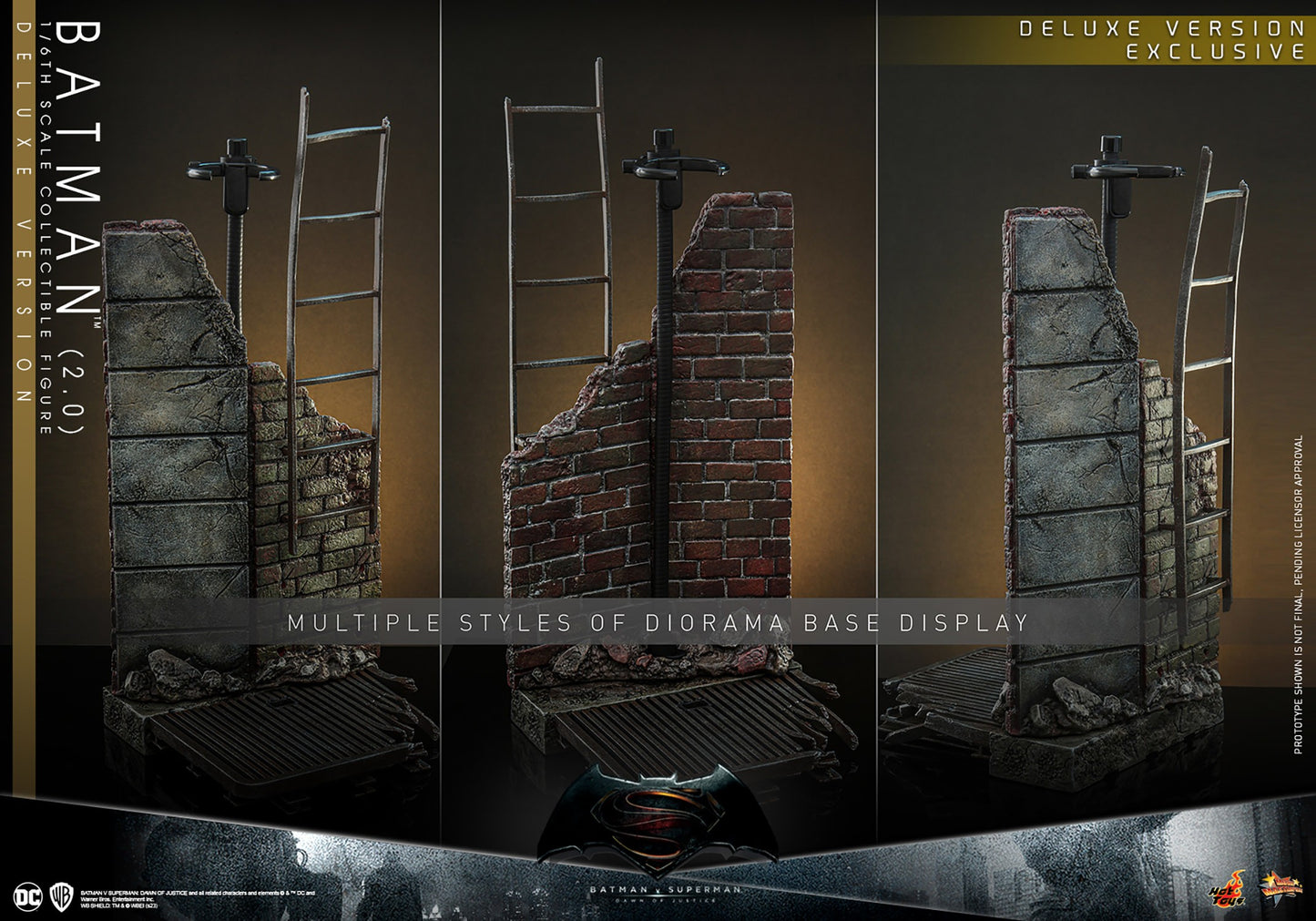 Hot Toys MMS731 Batman v Superman: Dawn of Justice [Batman (2.0)] (Regular Version) 1/6th Scale Collectible Figure
