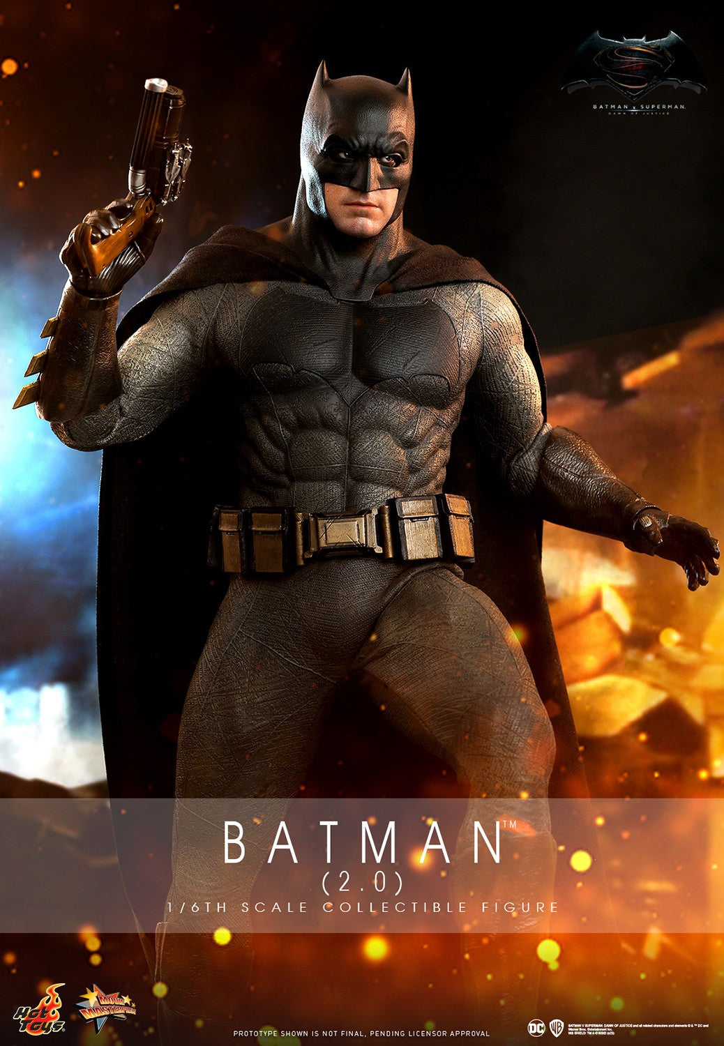 Hot Toys MMS731 Batman v Superman: Dawn of Justice [Batman (2.0)] (Regular Version) 1/6th Scale Collectible Figure