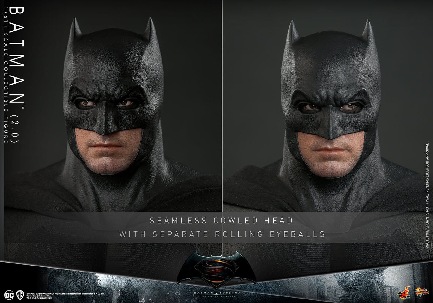 Hot Toys MMS731 Batman v Superman: Dawn of Justice [Batman (2.0)] (Regular Version) 1/6th Scale Collectible Figure