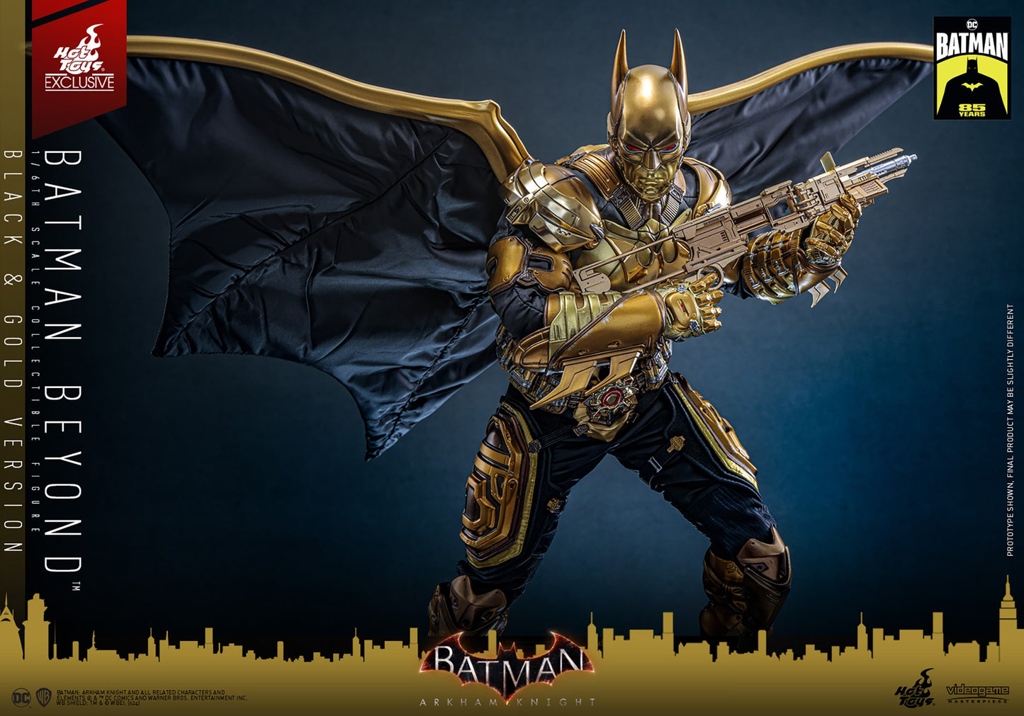 Hot Toys VGM64 Batman Arkham Knight [Batman Beyond] (Black & Gold Version) 1/6th scale Collectible Figure (Exclusive Limited Edition)