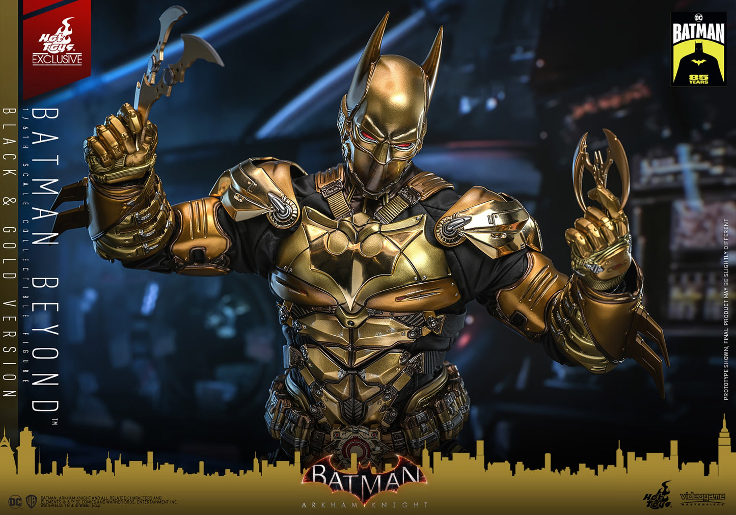 Hot Toys VGM64 Batman Arkham Knight [Batman Beyond] (Black & Gold Version) 1/6th scale Collectible Figure (Exclusive Limited Edition)
