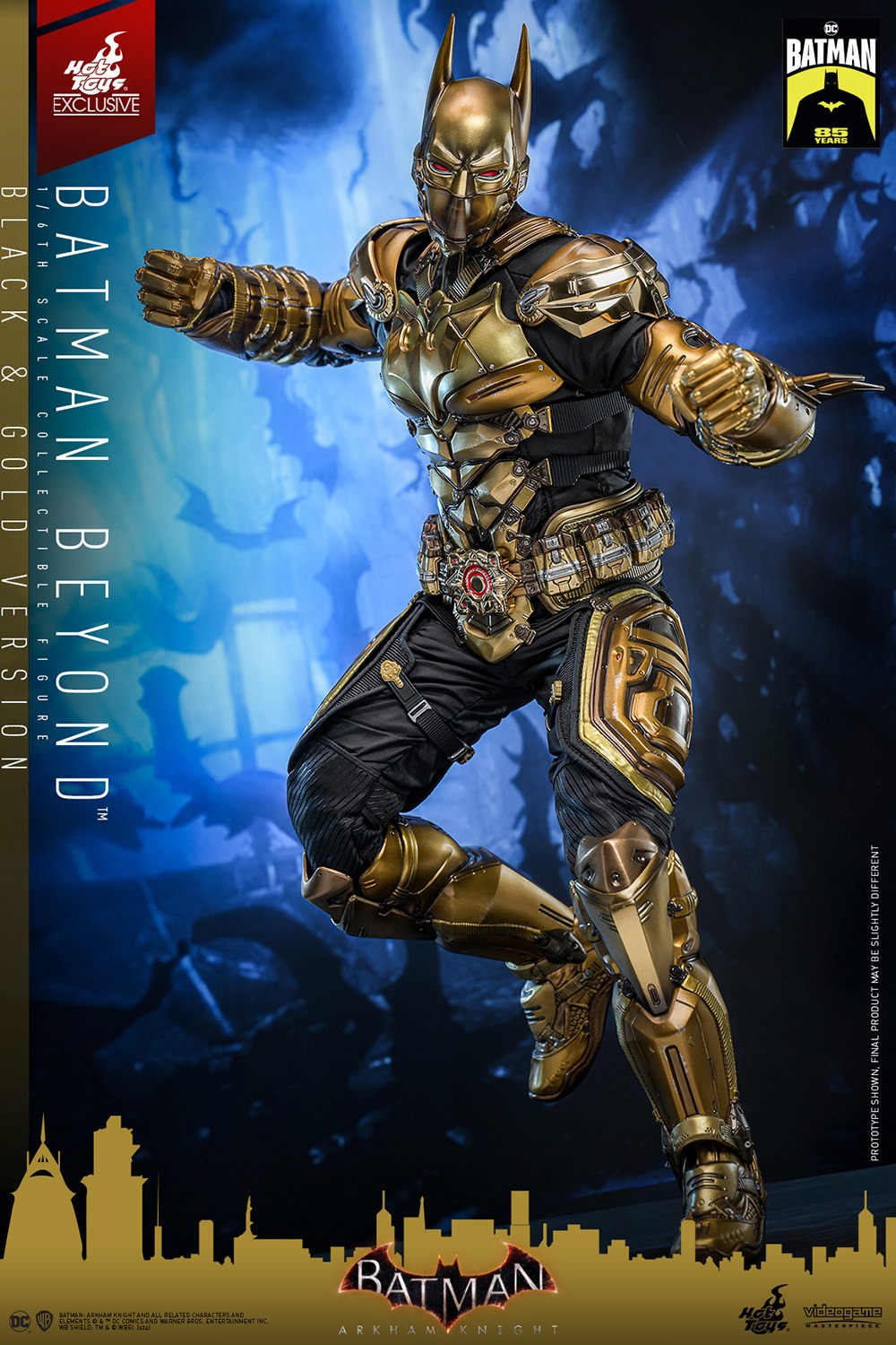 Hot Toys VGM64 Batman Arkham Knight [Batman Beyond] (Black & Gold Version) 1/6th scale Collectible Figure (Exclusive Limited Edition)