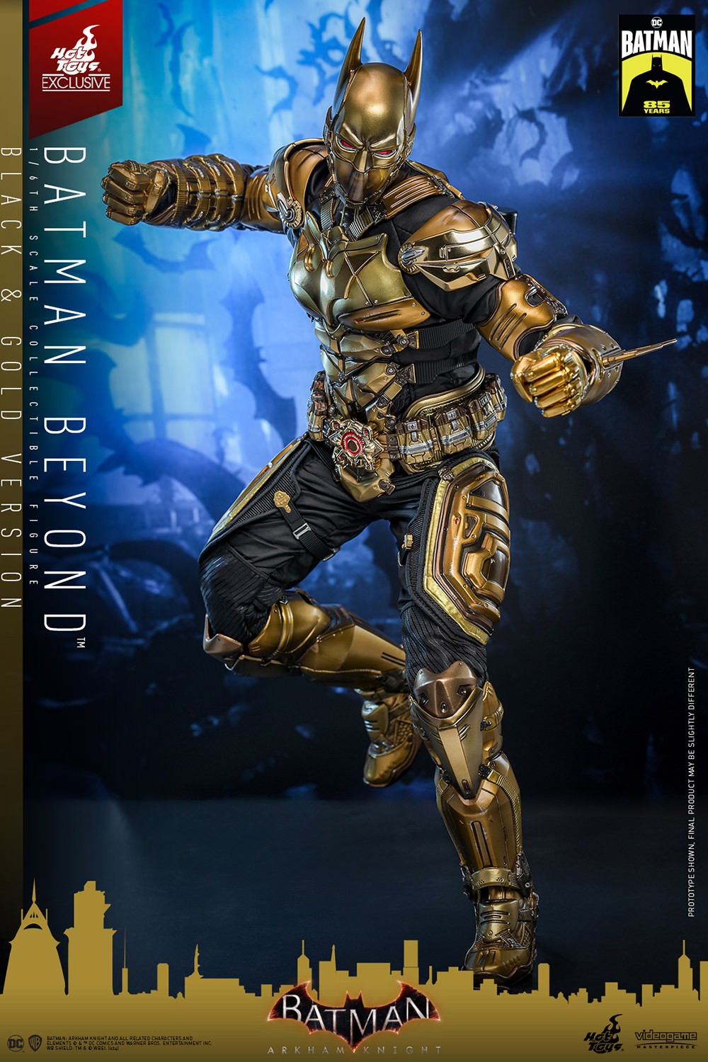 Hot Toys VGM64 Batman Arkham Knight [Batman Beyond] (Black & Gold Version) 1/6th scale Collectible Figure (Exclusive Limited Edition)